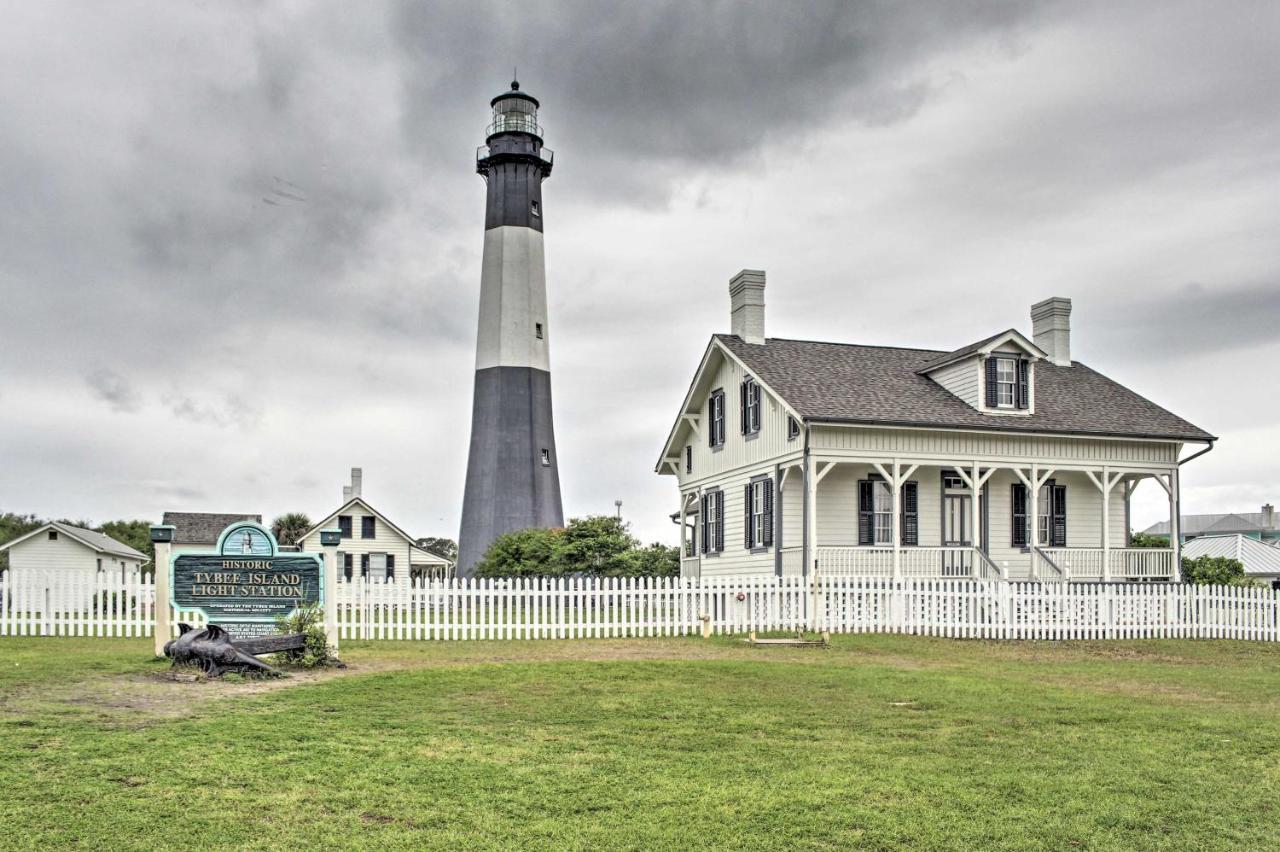 Ideally Located Luxe Beach House On Tybee Island Villa Exterior foto